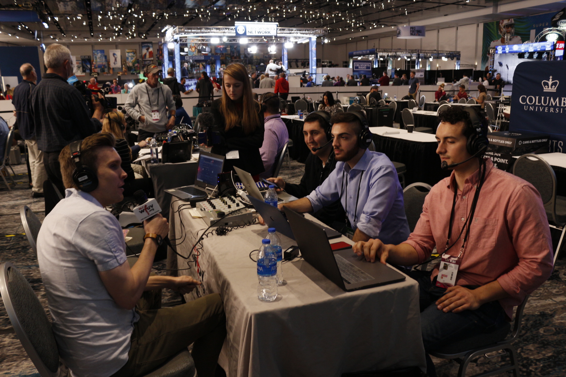 Kevin Clark Radio Row Super Bowl LIV WFUV